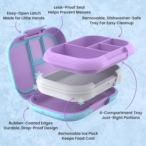 Bentgo Chill Kids 4-Compartment Bento Box Leakproof Lunch Box