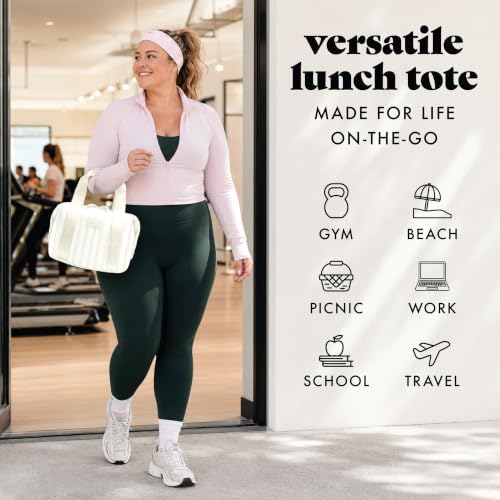 Fit & Fresh Remi Neoprene Lunch Bag for Women w/Ice Pack & Containers