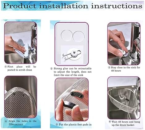 Kitchen Triangle Sink Strainer, Corner Sink Strainer, Multifunction Sink Drain Strainer Basket, Stainless Steel Food Catcher Strainer for Kitchen Waste, Vegetable, Fruits (Silver) (CF-001)