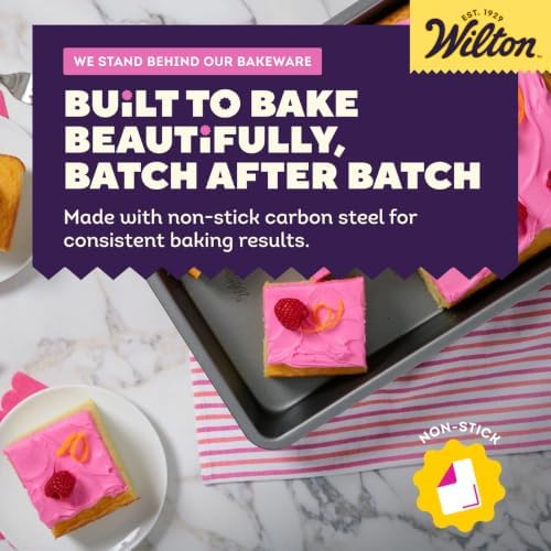 Wilton Silver Non-Stick Oblong Cake Pan, Made Without PFAS, 13 x 9 x 2 in.
