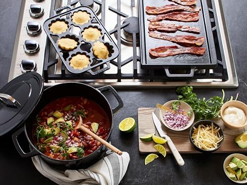Martha by Martha Stewart 5 QT European Enameled Cast Iron Dutch Oven w/Lid - Obsidian
