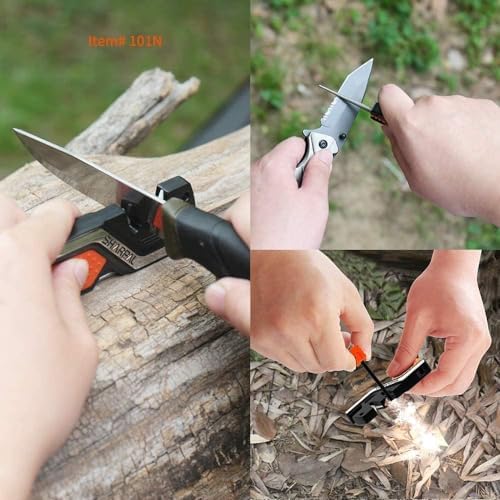 SHARPAL Pocket Knife Sharpener & Garden Tool Sharpener, Combo Gift Pack