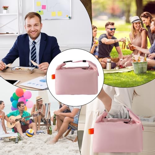 YUDANSI Large Capacity Lunch Bags for Men Women- Reusable Insulated Leakproof Lunch Box Tote Bag, Cool Bags for Adults,Thermal Cooler Bag for Work Picnic Travel -11L (Pink)