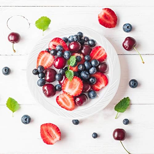 800 Count Disposable 6 Inch White Plastic Dessert Plates