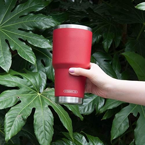 D·S 30oz Red Tumbler Double Wall Vacuum Insulated Travel Coffee Mug