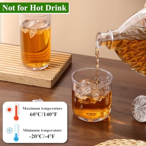 Kyraton Drinking Glasses Set of 12, PET Clear Plastic Highball Glasses 14oz & Whisky Cocktail Glasses Set 11.5oz, Heavy Duty Unbreakable Water Glasses Cup Tumbler Glassware for Beer, Juice, Milk