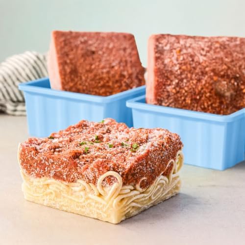 Silicone Freezer Tray for Soup Ice Cubes: 2-Cup Freezing Trays with Lid for Meal Prep - 4Pack Silicon Soup Portion Freeze Tray Make Stock Souped Ice Cube