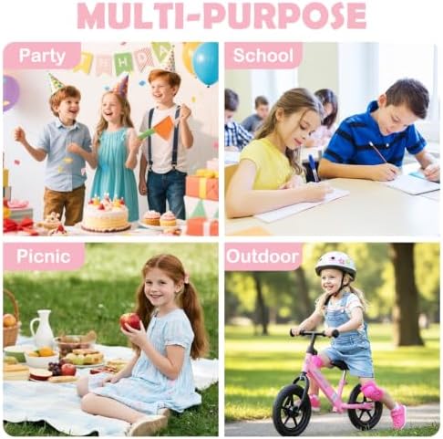 FlowFly Kids Lunch box Insulated Soft Bag Mini Cooler Back to School Thermal Meal Tote Kit for Girls, Boys, Glitter-RainBow