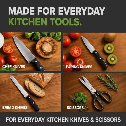 5-in-1 Knife Sharpener for Straight & Serrated Knives