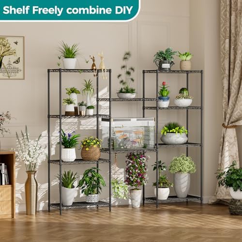 SINGAYE 5 Metal Shelves Wire Shelving Storage Shelf Adjustable Unit Pantry