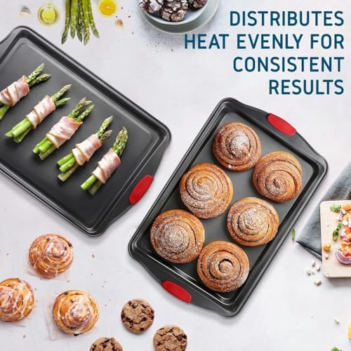 Eatex Baking Sheet Set, 2 Piece Baking Pans Set, Cookie Sheets for Baking