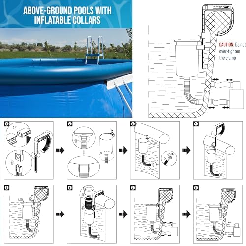U.S. Pool Supply Pool Skimmer - Above Ground Pool Floating Surface Skimmer