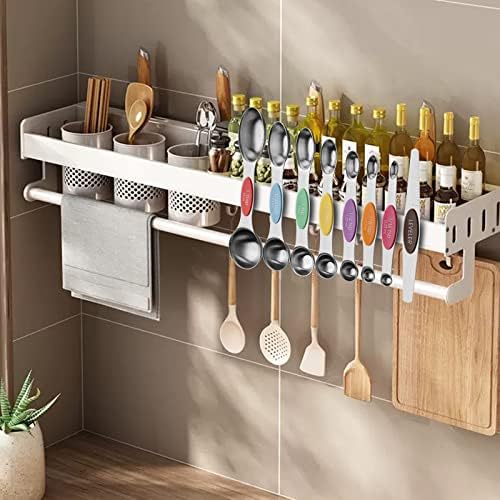 Aovchei 8 pcs Multi-Color Magnetic Measuring Spoons Set