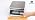 Food Scale Pound and Ounce, Rechargable, Commercial Grade, Stainless Steel Platform, for Meat Shop, Deli, Produce Market (66lb)