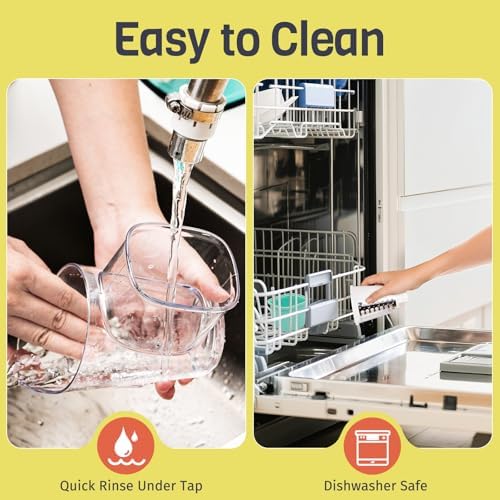 5-in-1 Rotary Cheese Grater Hand Crank, Vegetable Slicer Shredder with 5 Interchangeable Blades, Graters for Kitchen, Safe Kitchen Tool for Cheese, Nuts, Chocolate, Blue
