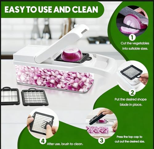 Multi 23-in-1 Pro Vegetable Chopper & Mandoline Slicer, 10 Blade-in-1