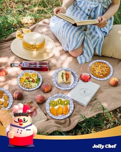 JOLLY CHEF 8.37 inch Disposable Paper Plates 140 Count