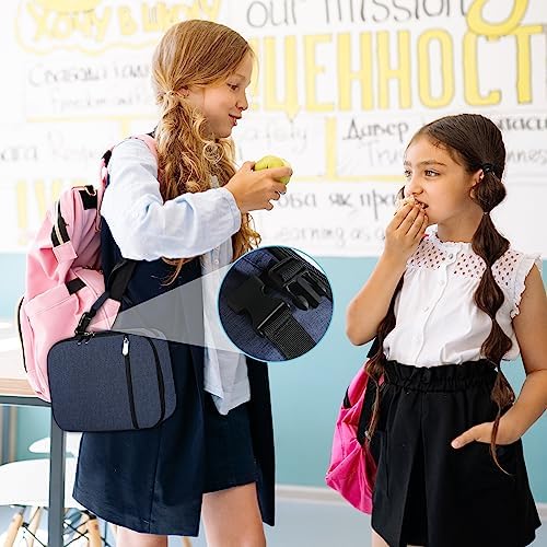 esouler Lunch Box Kids Insulated Lunch Bag for Boys & Girls Durable Children Lunchbox for School with Water Bottle Holder-Blue