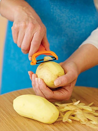 KUHN RIKON, Yellow Original Swiss Peeler, 4-Inch, Set of 1