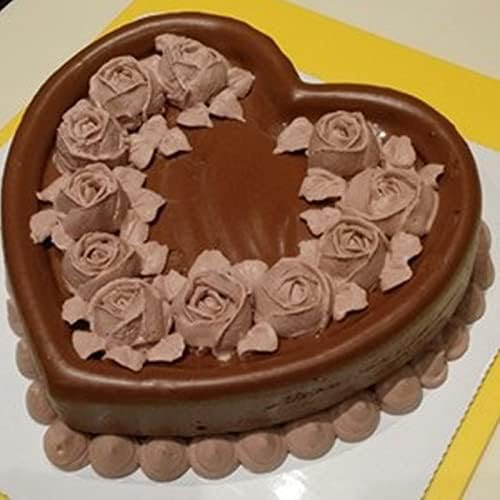set of 3 Heart-shaped cake pan,6 inch heart-shaped cake tin, aluminum, for weddings, parties, family and other occasions cake (6 x 2 Inch,Set of 3)