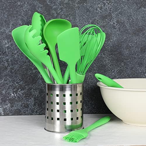 Chef Craft Premium Silicone Tongs, 12 inch, Green