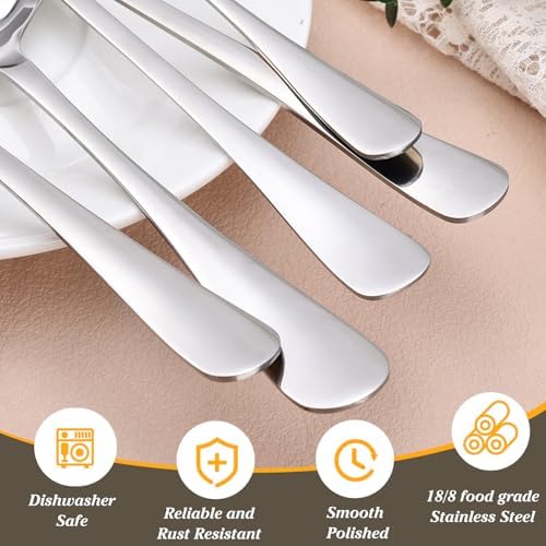 10PCS 18/8 Stainless Steel Serving Utensils Set for Parties