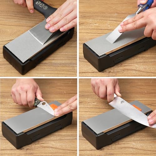 SHARPAL 163N Double-sided Diamond Sharpening Stone, 8 in. x 3 in.