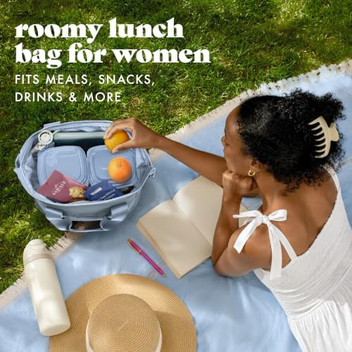Fit & Fresh Remi Neoprene Lunch Bag for Women w/Ice Pack & Containers