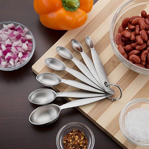 Spring Chef Stainless Steel Measuring Spoons Set of 7 with Leveler