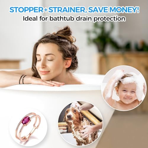 zaa Bathtub Drain Strainer Silicone Bathroom Stopper Fixture Accessories