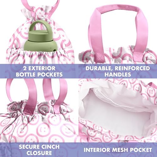 Fit & Fresh Cromwell Cinch Insulated Lunch Bag for Women w/Containers
