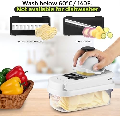 Yusshn Vegetable Chopper, 12-in-1 Food Veggie Chopper Cutter with Container