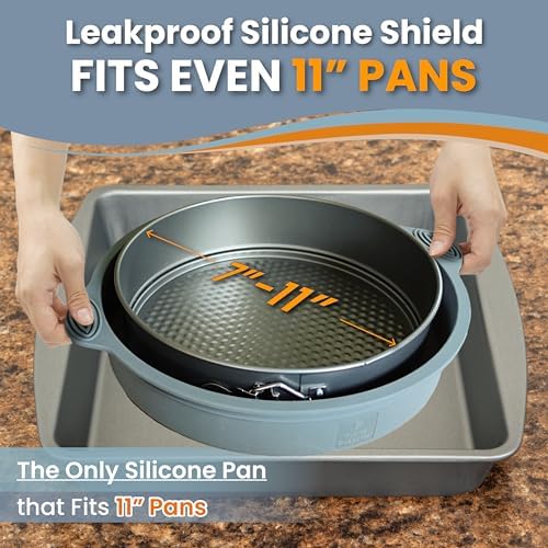 Cheese Cake Pans for Baking, NON-STICK Springform Pan Set & SILICONE SLEEVE