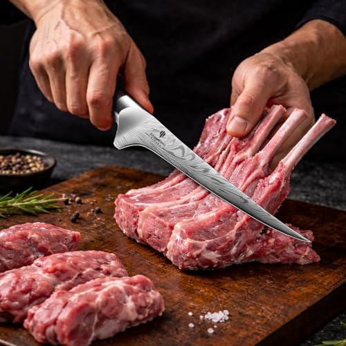 Fillet Knife 7 Inch, Powder Steel Boning Knife