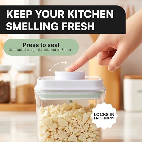 Bop Top Airtight Food Storage Containers | Pop-Top Lid | 3.5 Cups / 28 Oz