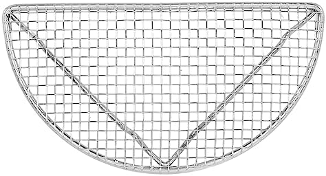 Rengue Stainless Steel Cooling Rack for Baking, Roasting and Grilling, High Temperature Up to 575°F, Dishwasher Safe Stainless Steel Cooling Rack for Baking, Nan Kitchen (Small Semicircle 16CM)