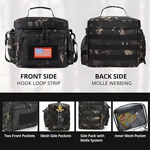 Lunch Box for Men, 12L Leakproof Tactical Lunch Bag Large Cooler for work