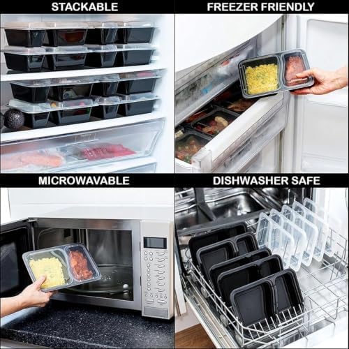 Igluu Meal Prep Containers Reusable (10 Pack) 1 Compartment – 28oz