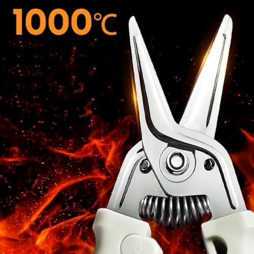 Kitchen Shears, Stainless Steel Food Scissors, White