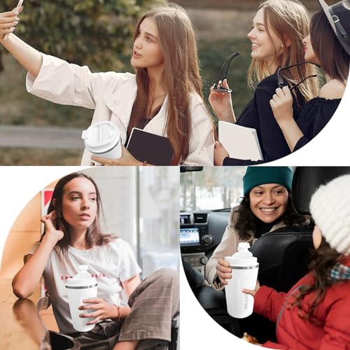 Insulated Travel Coffee Mug, Stainless Steel Coffee Cup with Leakproof Lid