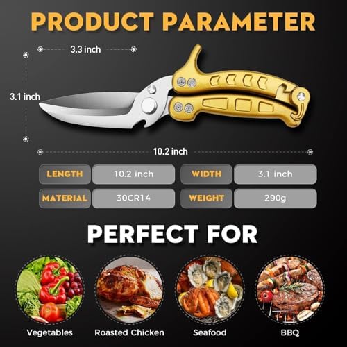 Dream Reach Poultry Shears Heavy Duty Kitchen Scissors