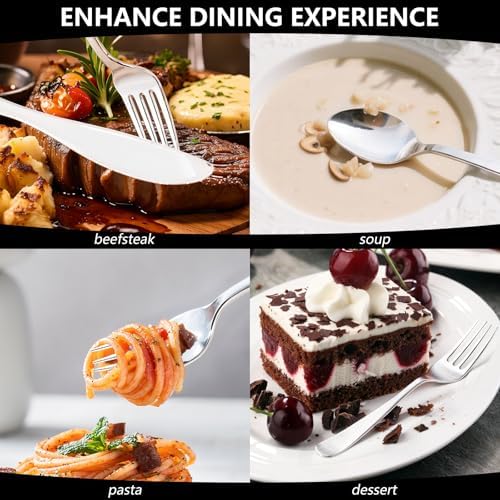 150PCS Silver Plastic Silverware Set Heavy Duty for Weddings