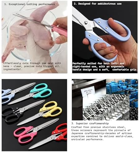 Tanaka Kitchen Shears Heavy Duty Japanese Stainless Steel 강주은 주방가위