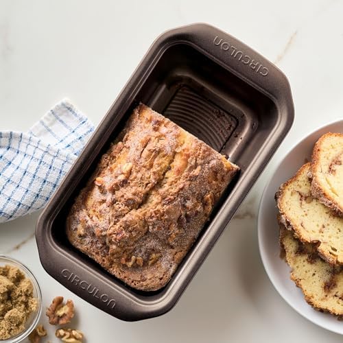 Circulon - 46013 Circulon Bakeware Meatloaf/Nonstick Baking Loaf Pan, 9 Inch x 5 Inch, Chocolate Brown