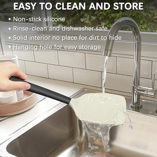 Coukre 2 Pack Silicone Spatula Set,High Heat Resistant, BPA-Free