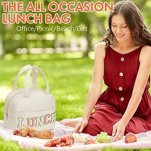 Lunch Bag for Women Insulated For Men PU leather Small Office Work lunch