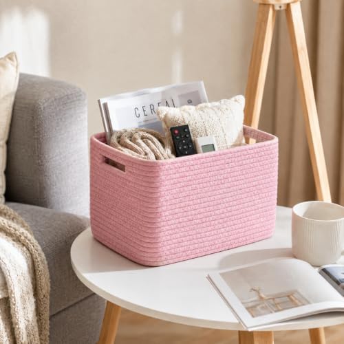 5 Pack Woven Storage Baskets, Decorative Storage Bins for Organizing