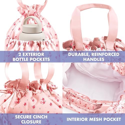 Fit & Fresh Cromwell Cinch Insulated Lunch Bag for Women w/Containers
