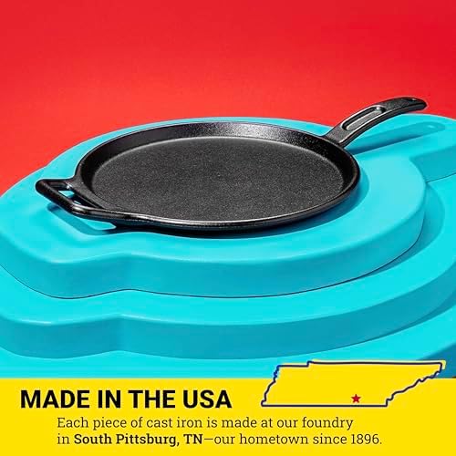 Lodge BOLD Pre-Seasoned Cast Iron Griddle, Design-Forward, 12 Inches