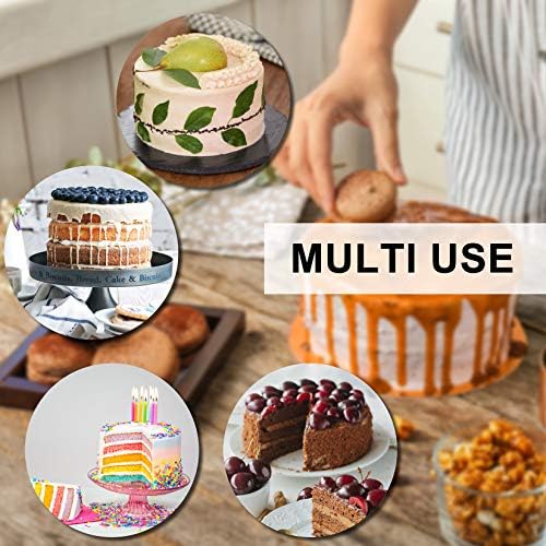P&P CHEF 6 Inch Cake Pans Set, 2Pcs Stainless Steel Round Baking Pan